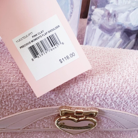 Pink Juicy Couture Tweed Shoulder Bag - Picture 5 of 5